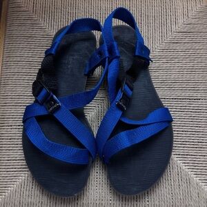 OESH Athena Sandals Blue and Black 3D Printed Soles Check Measurements For Size